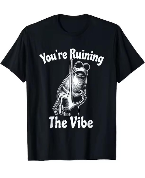 You're Ruining The Vibe Funny Marcus The Worm Meme T-shirt For Men Women 100% Cotton T Shirts Short Sleeve Tops