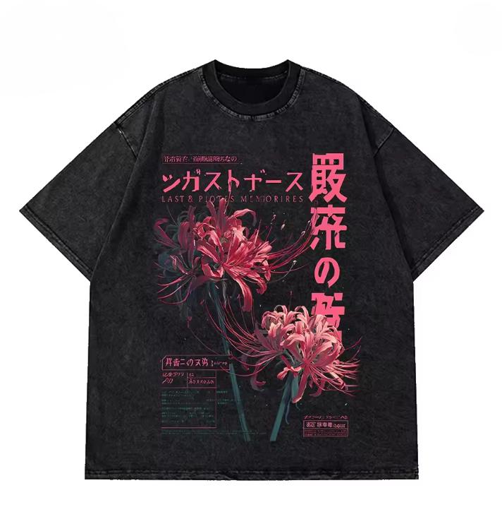 【BLACK】Spider lily aloha shirt SUN SURF - S/S RAYON HAWAIIAN SHIRT - SPIDER LILY - SS39619