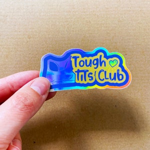 Tough Tits Club Holographic Vinyl Sticker image 2