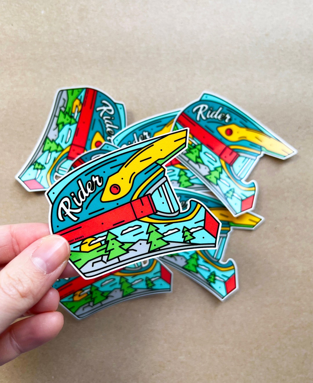rider stickers for bike