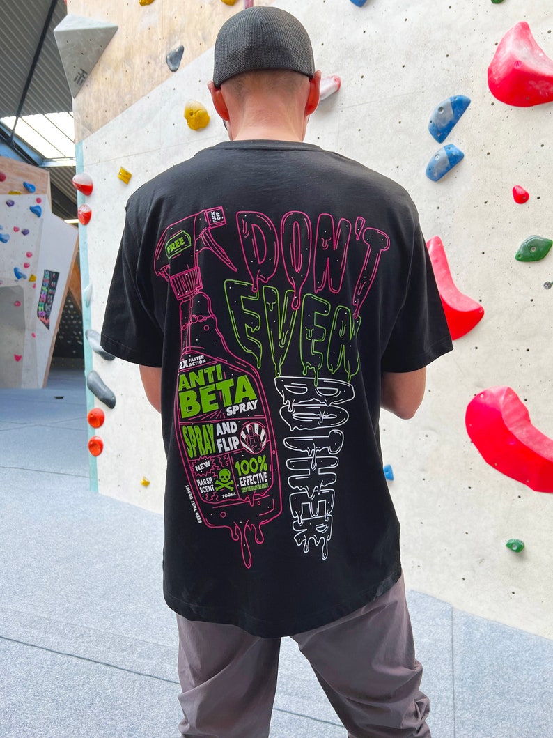 Anti Beta Spray Club T-Shirt, Climbing Bouldering image 3