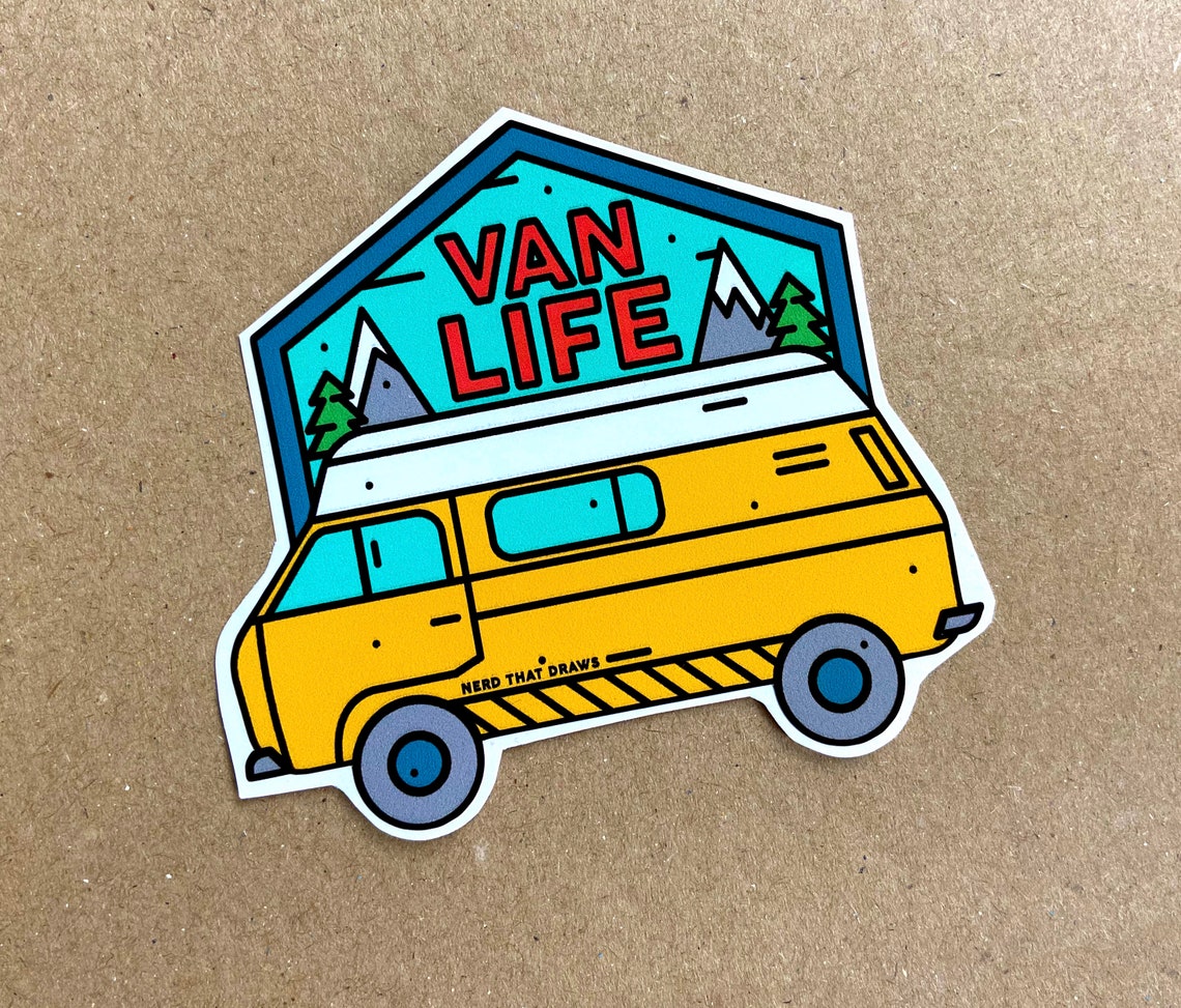 Van Life Vinyl Sticker | Etsy