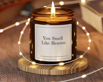 You Smell Like Heaven Candle Label | Modern Minimalist Sticker