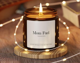 Minimal Humorous Candle, Printable Candle Label, Modern Serif Design, Funny Gift for Mom