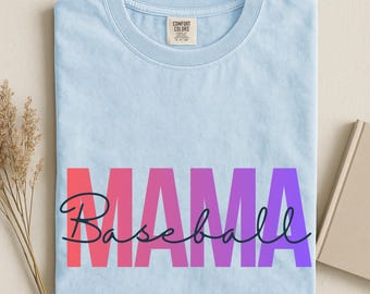 Baseball Mom Shirt, Mama Baseball Tee, Spring Sports Mom Shirt, Baseball Game Day Shirt, Comfort Colors Baseball Mom Shirt, Baseball Party