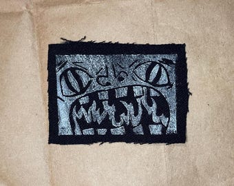 Screaming Fire Block Print Aufnäher