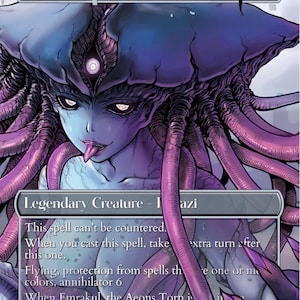 Emrakul The Aeons Rivna MTG-kort handgjort EDH Commander Land