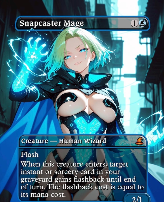 Snapcaster mage mtg card handmade edh commander land
