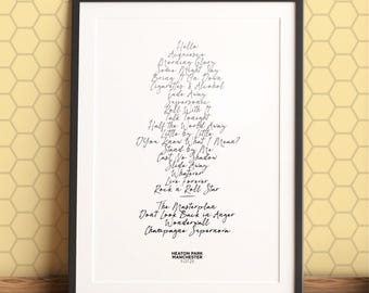 Heaton Park, Manchester - 2025 UK Tour Concert Setlist Print - OAS