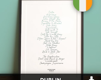 Croke Park, Dublín - 17/08/2025 - Setlist imprimible de conciertos - Descarga digital - OAS