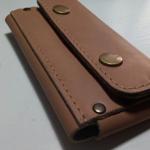 Natuurlijk bruin lederen koeienhuid portemonnee voor iPhone 8 mobiele telefoon koeienhuid hoesje pocket kaart-ID met riemlus cadeau-ideeën gratis verzending