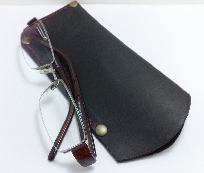 Leather Eye Glasses Case Handmade Reading Glass Covers in Etsy