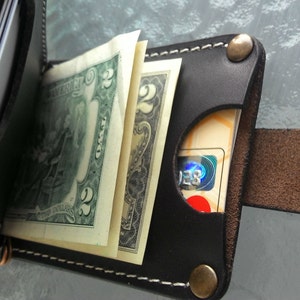 Cartera con clip para billetes en piel italiana, dos bolsillos interiores para tarjetas, funda para tarjetas, tarjetero, tarjetas de visita, DNI, efectivo, iniciales gratis