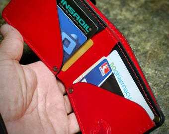 New handmade mens wallet genuine leather cash 4 pockets for business cards, id, credit cards gifts for Men Boyfriend Dad or Best Friend