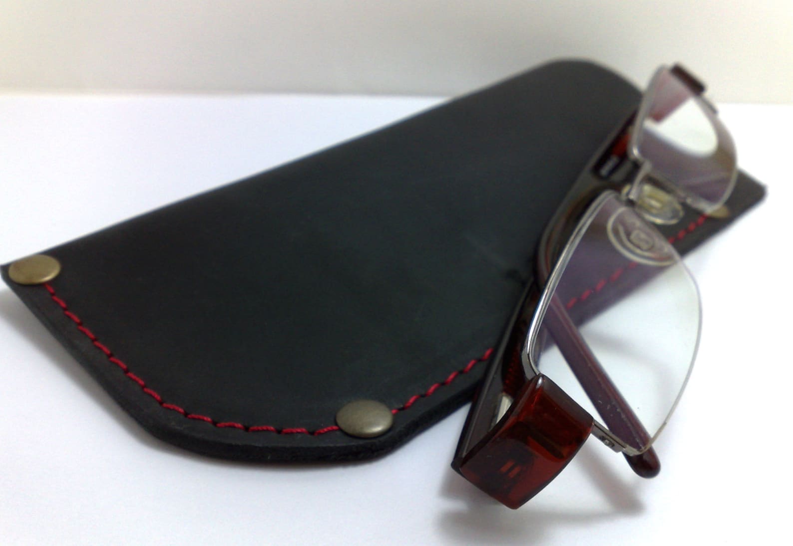 Leather Eye Glasses Case Handmade Reading Glass Covers in Etsy