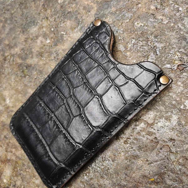 Cowboy Leather Cell Phone Case Etsy