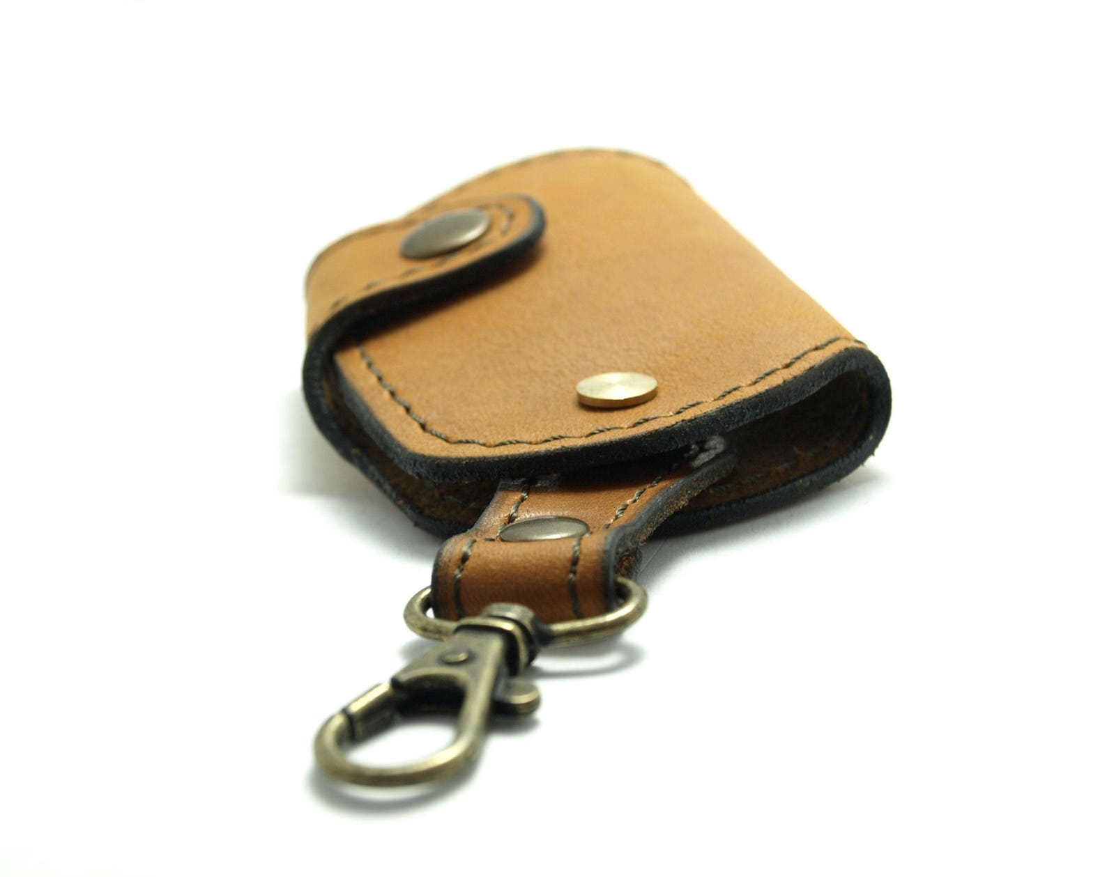 Handmade Genuine Leather Key Holder to Fit Remote Key Case for Etsy