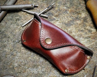 Handmade Leather Glasses Case: Fits Ray Ban Aviator, Personalized