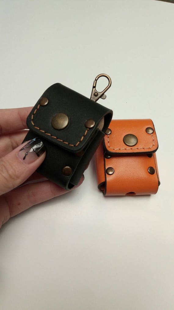 Genuine cowhide leather Case for Apple Airpod Charging box , handmade leather cover to fit Apple Airpod Charging box personalized gift ideas