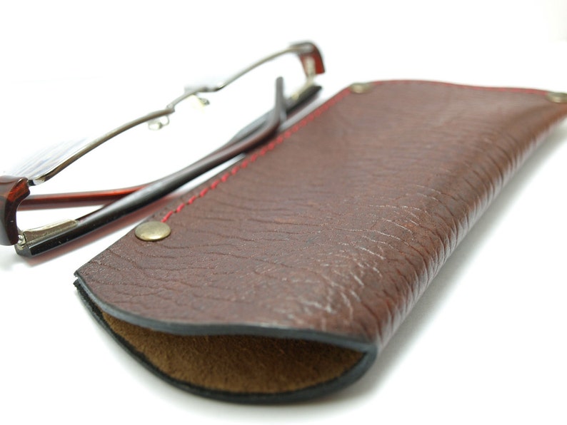 Eyeglasses Sleeve Holder Reading Glass Covers in Dark Brown Etsy