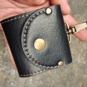 Estuche para pesca con mosca, funda de piel para pesca con mosca, con interior de lana auténtica, ideal como regalo para pescadores con iniciales.