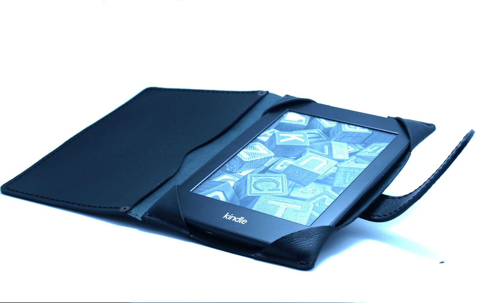 Genuine leather cover to fit Kindle PAPERWHITE with pocket Etsy