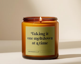 Burnout Humor Candle: Emotional Support Gift for Women