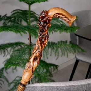 Rose  Flower Light wooden walking stick cane -  hand carved Cane Walking Stick art crafted Ladies cane for women gift fashion accessorie