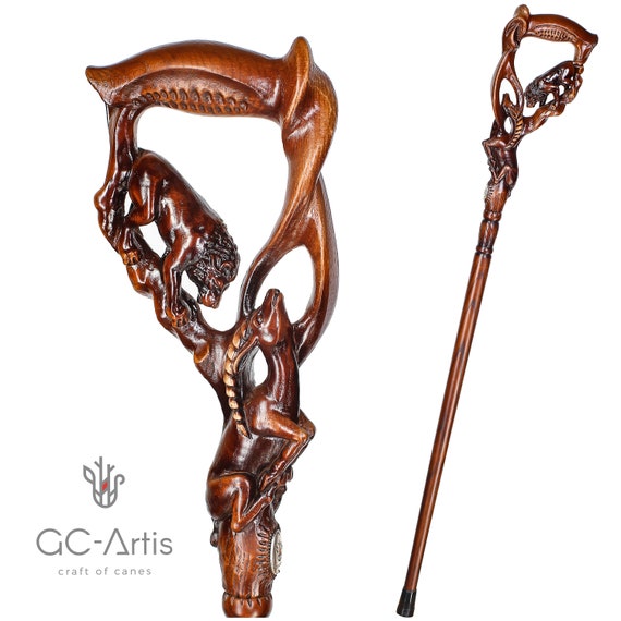 Cane Topper Woodcarving - Carve a Custom Cane or Walking Stick