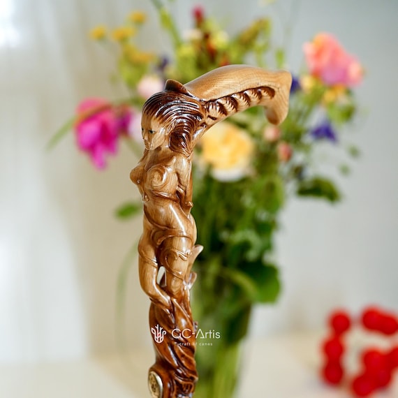 木彫り装飾杖（トライバルアート／フェイス彫刻）特大サイズ 木彫り装飾杖（トライバルアート／フェイス彫刻）特大サイズ 楽天市場