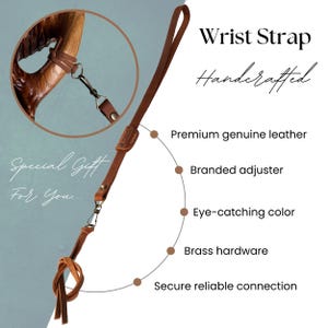 Hand Carved Eagle & Fish Wooden Walking Cane - Oak, Ergonomic Handle image 4