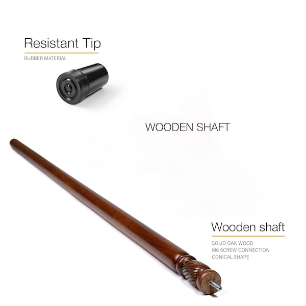 Replacement Wooden Shaft for the GC-Artis Walking Stick Cane