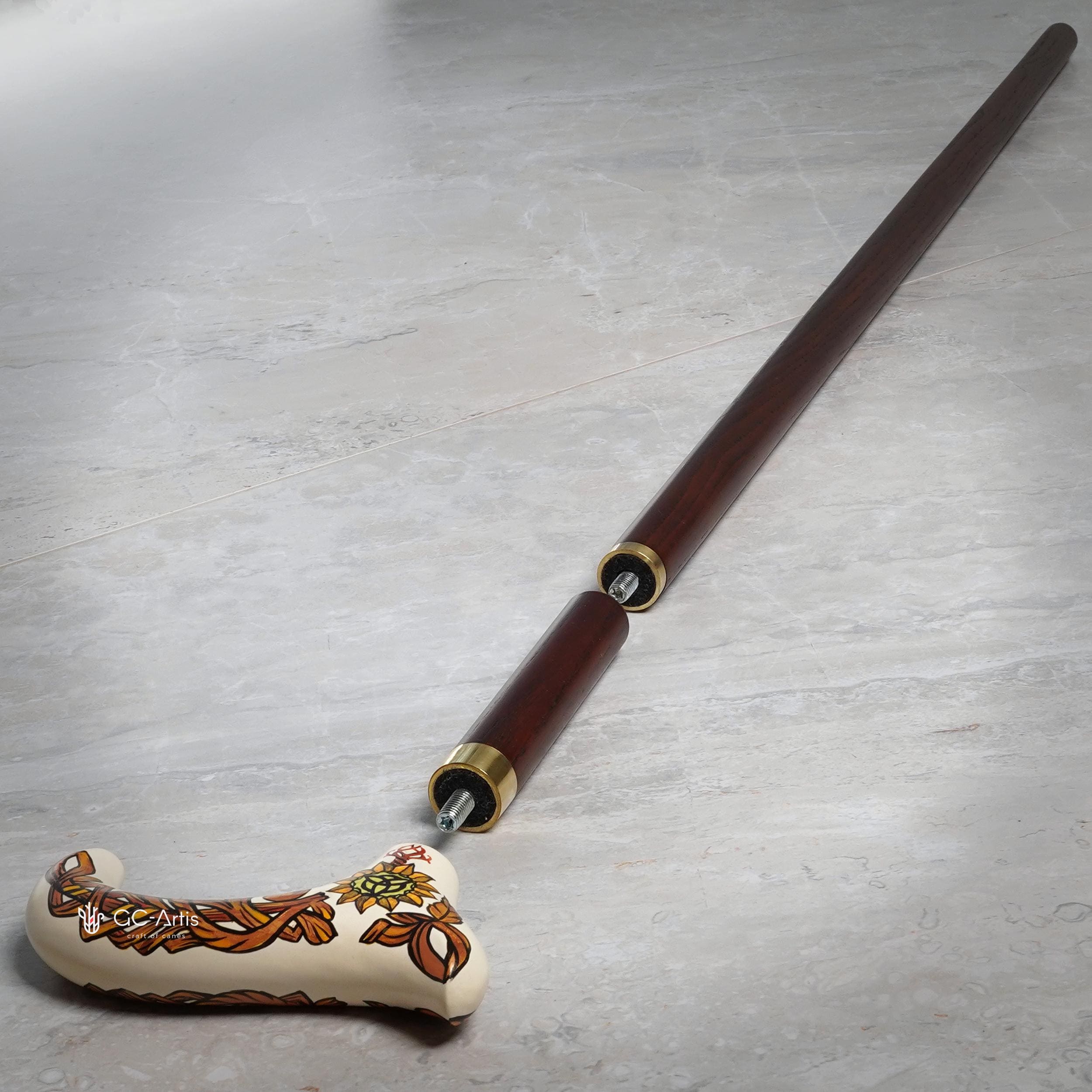 Wooden Cane Extension – Adds 3 Inches, Hardwood Brass Fitting - Etsy