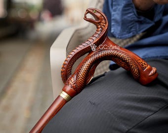 Bastone Da Passeggio In Legno Personalizzato Ideale Per Trekking - Foto 6