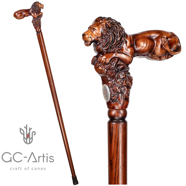 Lion Head Cane Etsy