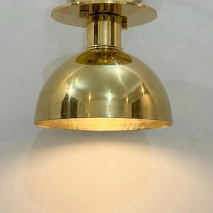 Brass Semi-Flush Mount Light Mid-Century Ceiling Fixture Premium Quality Ceiling Fixture Light