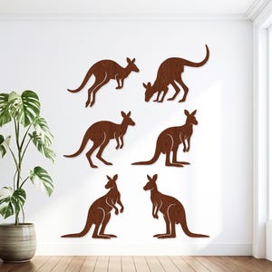 Kangaroo SVG Bundle, Realistic Silhouette Laser Cut File (Digital Download)