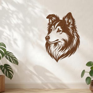 Sheltie Dog SVG Laser Cut File – Shetland Sheepdog Wall Art (Digital Download)