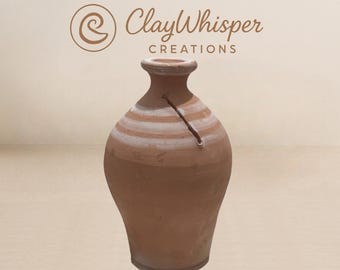 Handmade Moroccan Clay Piggy Bank – Terracotta Coin Bank, Rustic Artisan Pottery, Eco-Friendly Money Saver, Boho Home Décor Gift
