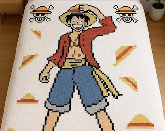 Anime Boy C2C Crochet Blanket Pattern