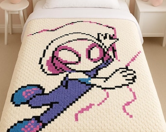 Spid3r Girl Crochet Blanket Pattern (C2C) – Digital Download