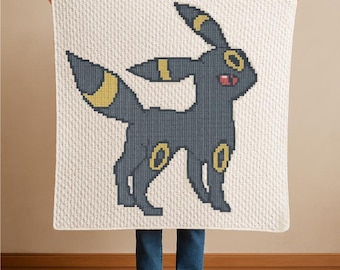 Mystical creature inspired C2C Crochet Blanket Pattern | Corner to Corner | Pixel Crochet Graphghan Pattern | PDF Download