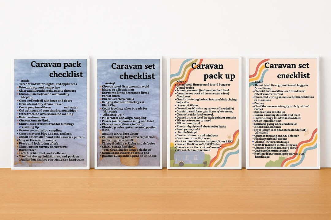 Caravan Checklist.pdf Caravan Set up & Pack up Checklists | Printable Camping Planner ...