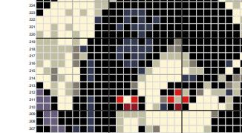 Gothic Dark Fairy Crochet Pattern – C2C Blanket Graph – 120x120 ...