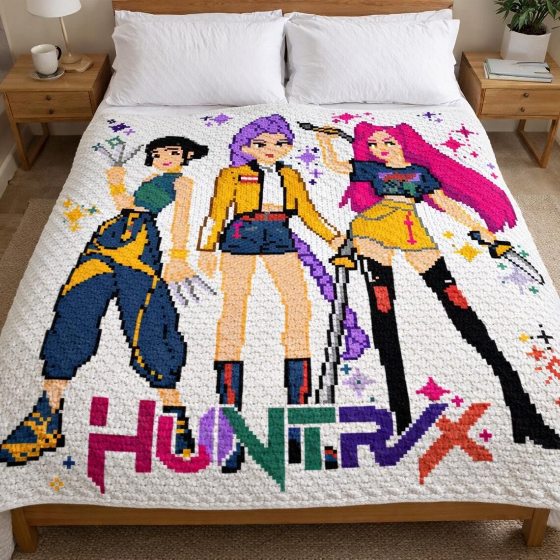 Huntrix K-pop Demon Hunters – Corner-to-corner Crochet Pattern - Etsy