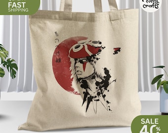 Prinzessin Mononoke Tragetasche - Studio Ghibli Geschenk Anime Tote