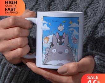 Studio Ghibli Tasse - Mein Nachbar Totoro, Kiki, Calcifer, Chihiros Reise ins Zauberland