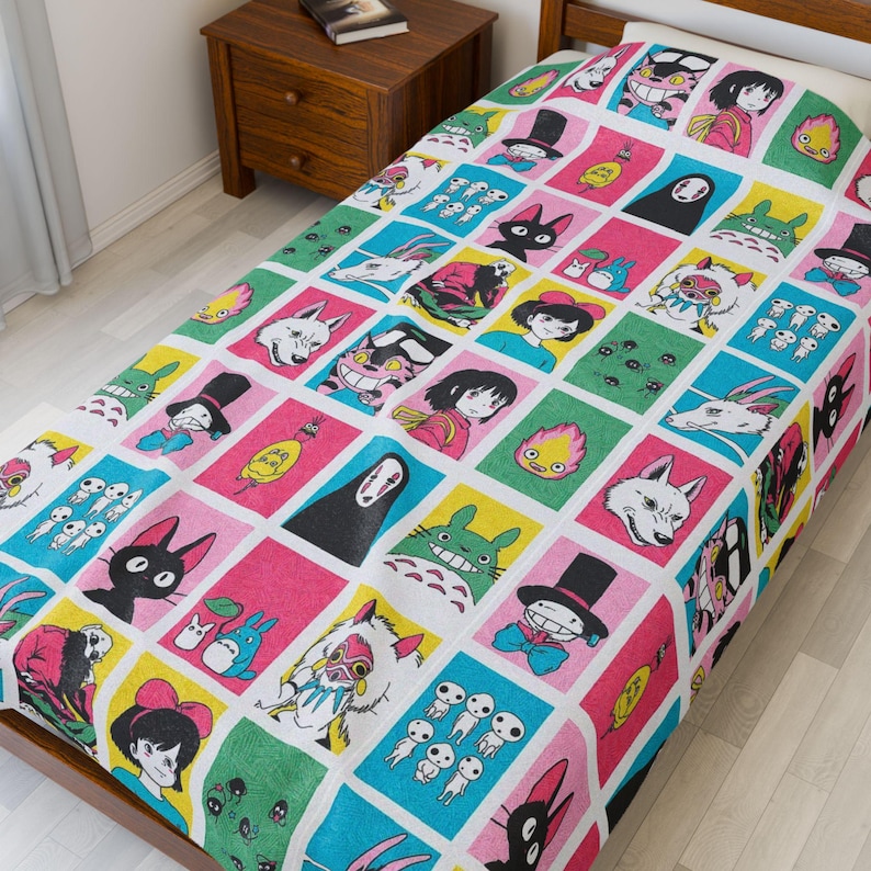 plush blanket, studio ghibli, ghibli studio, ghibli blanket, studio ghibli merch, studio ghibli gift, studio ghibli throw, baby blanket, cozy blanket, anime blanket, cartoon blanket, my neighbor totoro, totoro, spirited away, ponyo, princess mononoke, howls moving castle, cozy winter blanket, adult blanket, totoro blanket, comfort blanket, healing blanket, kids blanket, blanket baby, velveteen blanket, soft blanket, studio ghibli plush blanket, bedding, blankets, soot sprites, velveteen throw