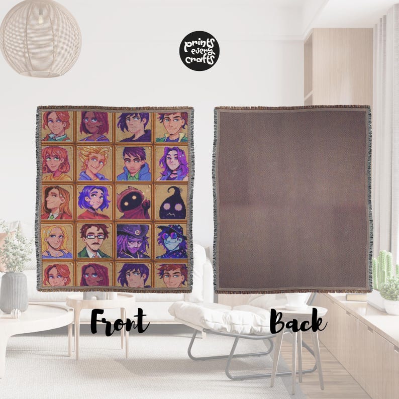 stardew valley blanket, stardew valley, stardew blanket, stardew, stardew valley merch, stardew valley gift, stardew cross stitch, fall host gift, stardew merch, stardew gift, stardew gifts, stardew valley decor, stardew valley art, valley, blanket, throw blanket, woven blanket, tapestry blanket, cozy blanket, woven throw blanket, tapestry, birthday gift, housewarming gift, personalized gifts, gifts for him, christmas gift, couple gift, junimo, custom blanket, personalized blanket,gaming blanket