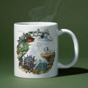 Studio Ghibli Mug - Spirited Away, Howls Moving Castle, Princess Mononoke
